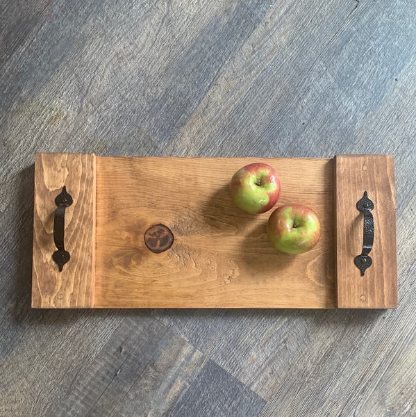 Wood serving trays